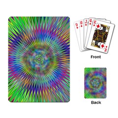Hypnotic Star Burst Fractal Playing Cards Single Design by StuffOrSomething