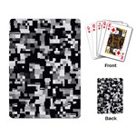 Background Noise In Black & White Playing Cards Single Design Back