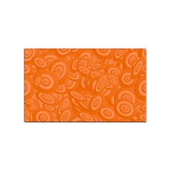 Orange Abstract 45s Sticker (rectangle) by StuffOrSomething