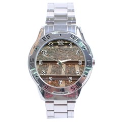 Railway Track Train Stainless Steel Watch by yoursparklingshop