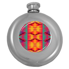 Colorful Tribal Texture Hip Flask (5 Oz) by LalyLauraFLM