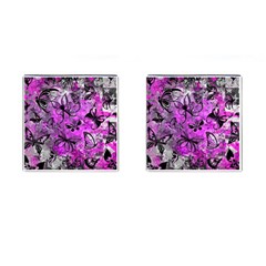 Butterfly Graffiti Cufflinks (square) by ArtistRoseanneJones