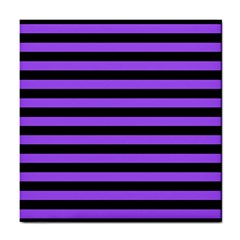 Purple Stripes Ceramic Tile by ArtistRoseanneJones
