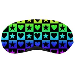 Rainbow Stars And Hearts Sleeping Mask by ArtistRoseanneJones