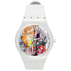 Abstract Graffiti Plastic Sport Watch (medium) by ArtistRoseanneJones