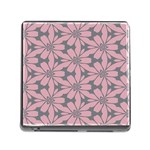 Pink flowers pattern Memory Card Reader (Square) Front