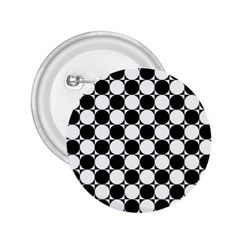 Black And White Polka Dots 2 25  Button by ElenaIndolfiStyle