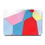 Colorful pastel shapes Small Doormat 24 x16  Door Mat