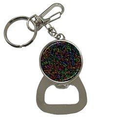 Colorful Transparent Shapes Bottle Opener Key Chain by LalyLauraFLM