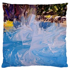 Splash 4 Large Flano Cushion Cases (one Side)  by icarusismartdesigns