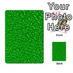 Sparkling Glitter Neon Green Multi-purpose Cards (Rectangle)  Front 2