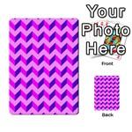 Modern Retro Chevron Patchwork Pattern Multi-purpose Cards (Rectangle)  Back 33