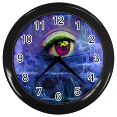 Waterfall Tears Wall Clocks (black) by icarusismartdesigns