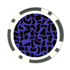 Purple Holes Poker Chip Card Guard by LalyLauraFLM