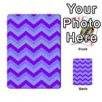 Chevron Blue Multi-purpose Cards (Rectangle)  Back 7