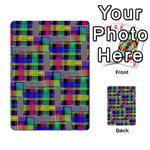 Doodle Pattern Freedom Black Multi-purpose Cards (Rectangle)  Back 51