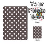 Brown And White Polka Dots Multi-purpose Cards (Rectangle)  Front 12