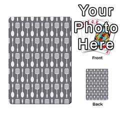 Gray And White Kitchen Utensils Pattern Multi-purpose Cards (rectangle)  by GardenOfOphir