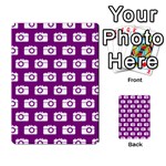 Modern Chic Vector Camera Illustration Pattern Multi-purpose Cards (Rectangle)  Back 3