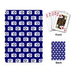 Modern Chic Vector Camera Illustration Pattern Playing Card Back