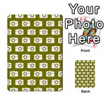 Modern Chic Vector Camera Illustration Pattern Multi-purpose Cards (Rectangle)  Front 7