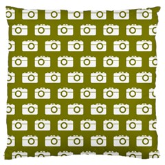 Modern Chic Vector Camera Illustration Pattern Standard Flano Cushion Cases (one Side)  by GardenOfOphir