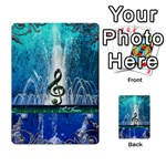 Clef With Water Splash And Floral Elements Multi-purpose Cards (Rectangle)  Back 31