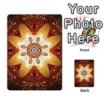 Elegant, Decorative Kaleidoskop In Gold And Red Multi-purpose Cards (Rectangle)  Back 4