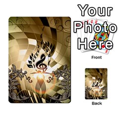 Clef With  And Floral Elements Multi-purpose Cards (rectangle)  by FantasyWorld7