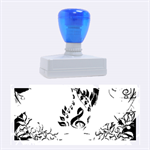Clef With  And Floral Elements Rubber Stamps (Large) 2.26 x1.05  Stamp