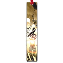 Clef With  And Floral Elements Large Book Marks by FantasyWorld7