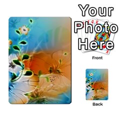 Wonderful Flowers In Colorful And Glowing Lines Multi-purpose Cards (rectangle)  by FantasyWorld7