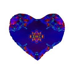 Abstract 2 Standard 16  Premium Heart Shape Cushions by icarusismartdesigns