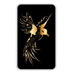 Beautiful Bird In Gold And Black Memory Card Reader Front