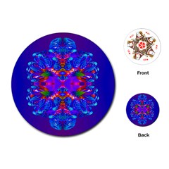Abstract 5 Playing Cards (round)  by icarusismartdesigns