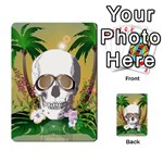 Funny Skull With Sunglasses And Palm Multi-purpose Cards (Rectangle)  Front 33