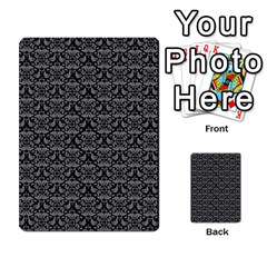 Silver Damask With Black Background Multi-purpose Cards (rectangle)  by CraftyLittleNodes