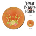 Beautiful Flowers In Soft Colors Multi-purpose Cards (Round)  Front 36