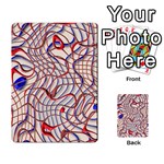 Ribbon Chaos 2 Red Blue Multi-purpose Cards (Rectangle)  Back 50
