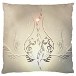 Music, Piano With Clef On Soft Background Large Cushion Cases (Two Sides)  Back