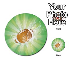 American Football  Multi-purpose Cards (round)  by FantasyWorld7