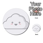 Kawaii Cloud Multi-purpose Cards (Round)  Front 42