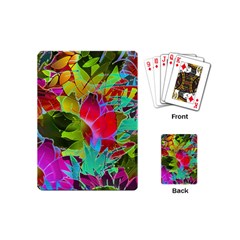 Floral Abstract 1 Playing Cards (mini)  by MedusArt