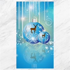 Wonderful Christmas Ball With Reindeer And Snowflakes Canvas 40  X 72   by FantasyWorld7