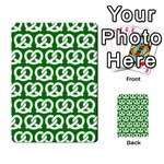 Green Pretzel Illustrations Pattern Multi-purpose Cards (Rectangle)  Front 3