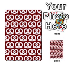 Red Pretzel Illustrations Pattern Multi-purpose Cards (rectangle)  by GardenOfOphir