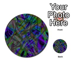 Colorful Abstract Stained Glass G301 Multi-purpose Cards (round)  by MedusArt