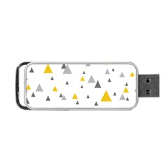 Pastel Random Triangles Modern Pattern Portable Usb Flash (two Sides) by Dushan