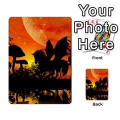 Beautiful Unicorn Silhouette In The Sunset Multi-purpose Cards (rectangle)  by FantasyWorld7