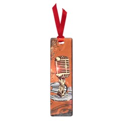 Microphone With Piano And Floral Elements Small Book Marks by FantasyWorld7